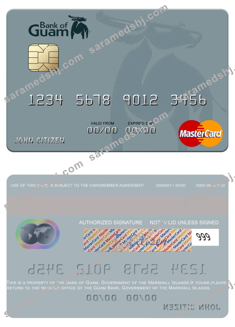 Government of the Marshall Islands Bank of Guam mastercard